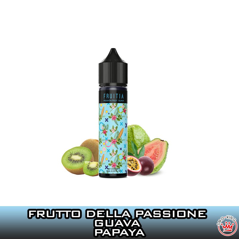 sigaretta elettronica Nuova linea fruitia liquidi scomposti passion fruit guava punch aroma scomposto 20 ml fruitia